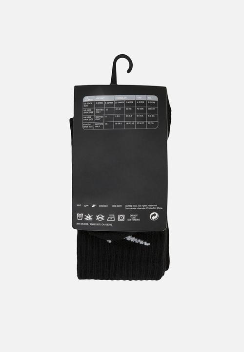 Nike - Nike crew socks 3-pack - black