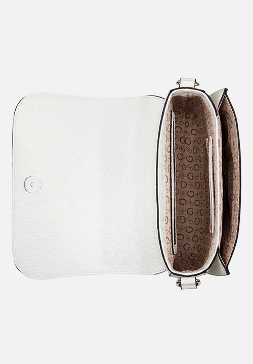 GUESS - Spring Hill Convertable Crossbody Flp Bag - White
