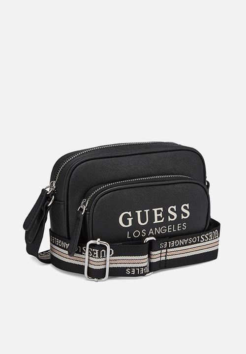 GUESS - Joella Mini Zip Crossbody Bag - Black