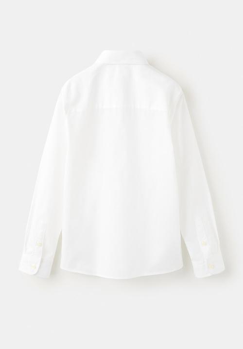 MANGO - Shirt popelin  - white