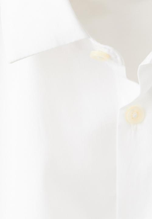 MANGO - Shirt popelin  - white