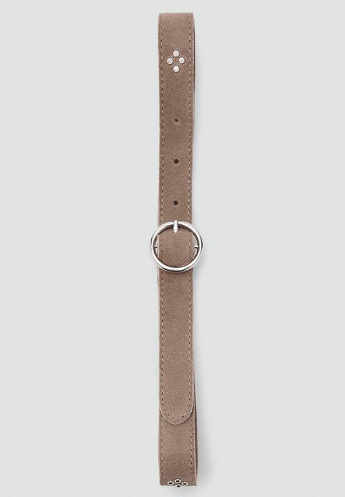MANGO - Belt BANDUB - Light/Pastel Brown