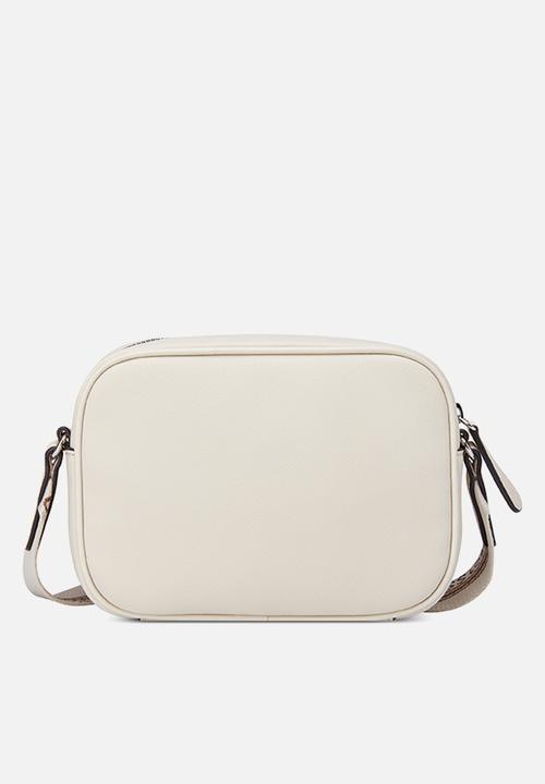 GUESS - Joella Mini Zip Crossbody Bag - Stone