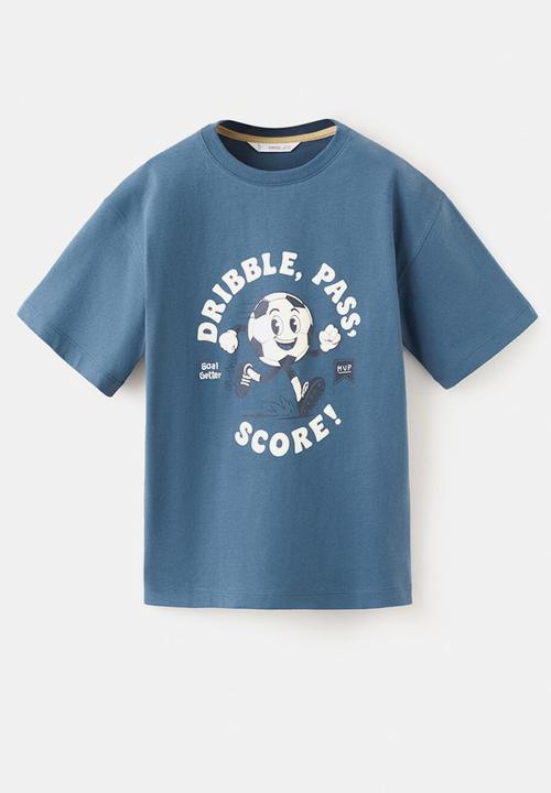 MANGO - T-shirt Funplus-medium blue