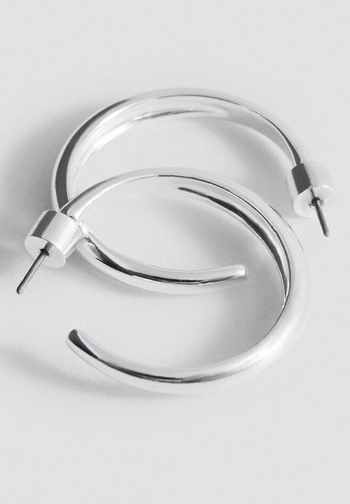 MANGO - Eileen earrings - silver