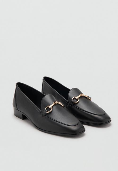 MANGO - Liso leather loafer - black