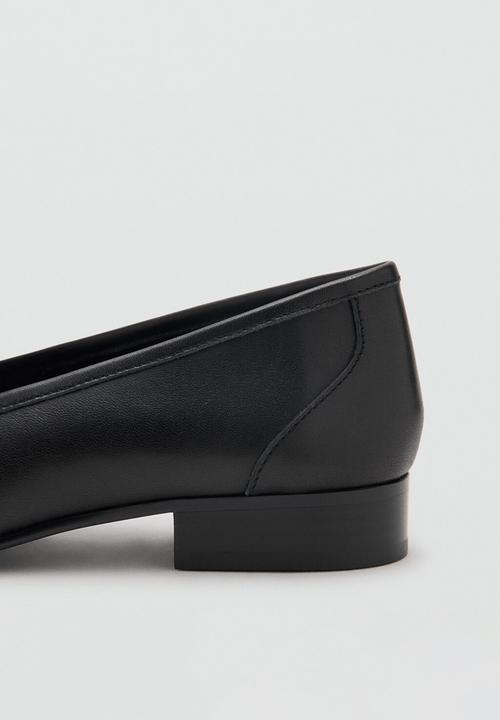 MANGO - Liso leather loafer - black
