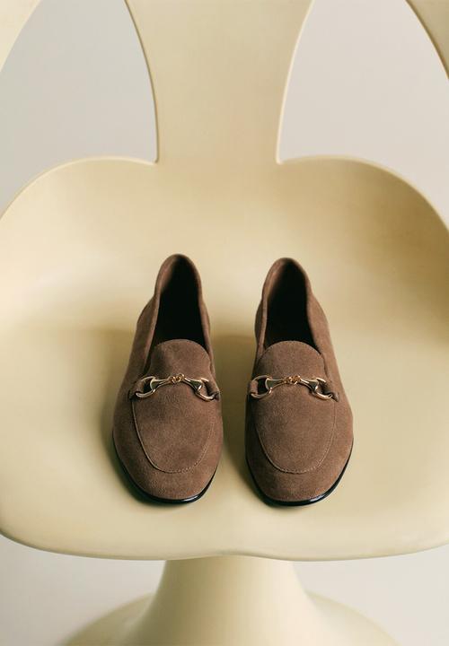 MANGO - Liso1 suede loafer - light/pastel brown
