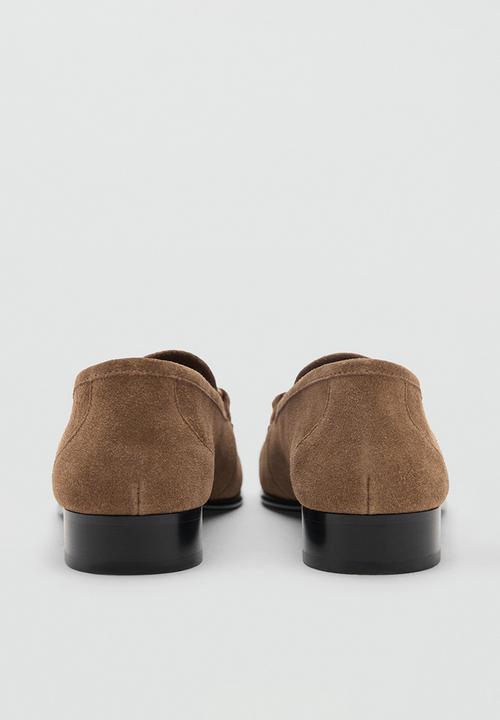 MANGO - Liso1 suede loafer - light/pastel brown