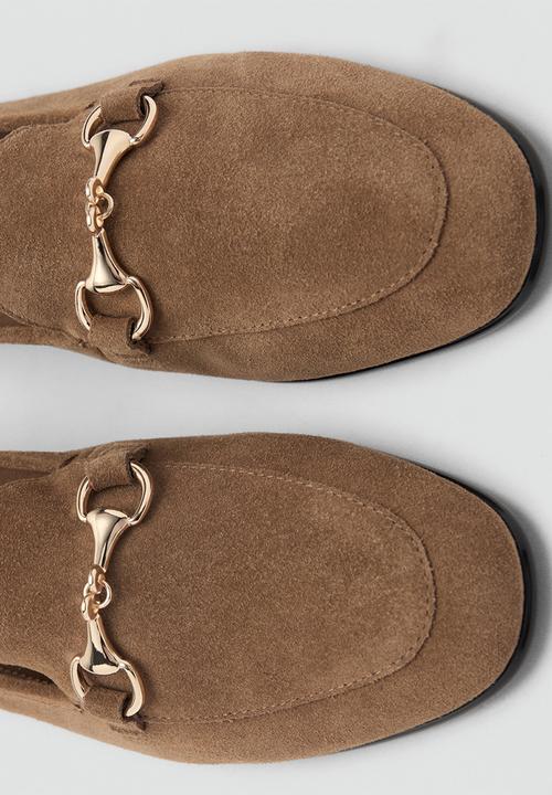 MANGO - Liso1 suede loafer - light/pastel brown