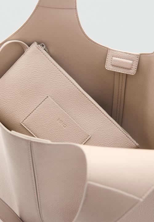 MANGO - Candance tote bag - natural