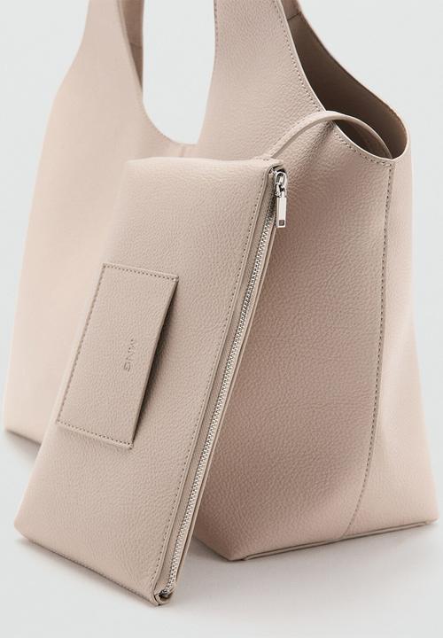 MANGO - Candance tote bag - natural