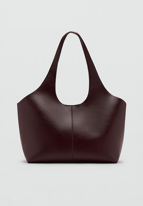 MANGO - Candance tote bag - dark red