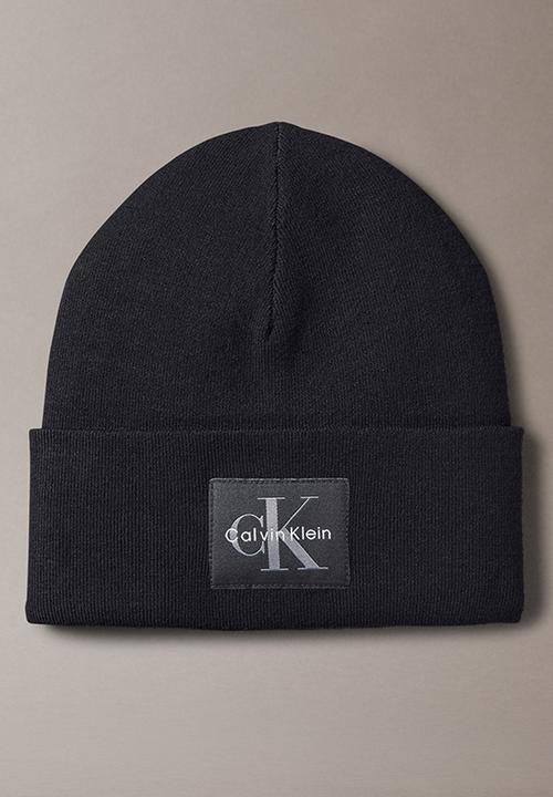 Calvin Klein - Monologo Patch Beanie - Black