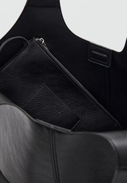 MANGO - Candance tote bag - black