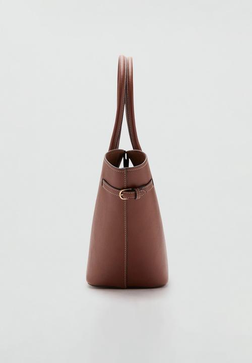 MANGO - Capi shoulder bag - medium brown