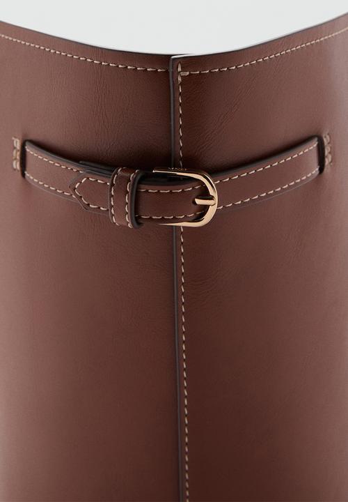 MANGO - Capi shoulder bag - medium brown