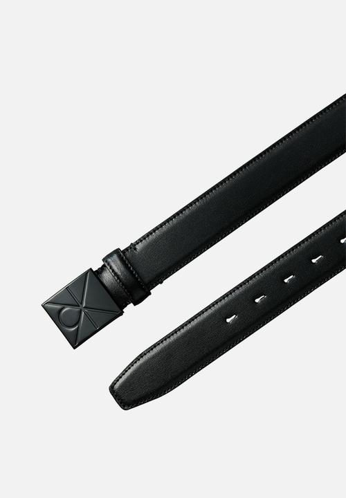 Calvin Klein - Emblem Plaque Smooth 35Mm - Black/Matte Black
