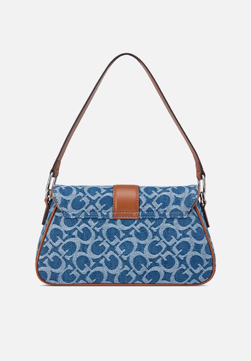 GUESS - Erika Flap Crossbody Bag - Denim