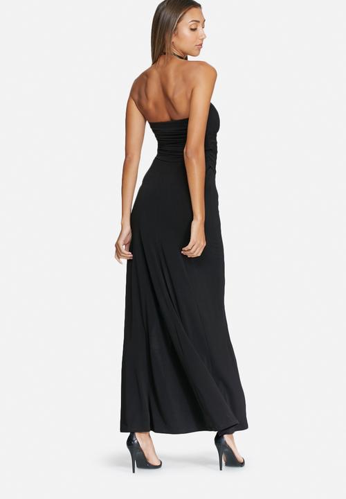 boob tube evening dresses Tube Top Spaghetti Straps Satin A-Line Prom Dress Sleeveless Pleated Formal Party Gowns Dusty Blue / US6 main image 1