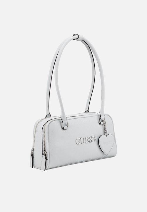 GUESS - Carla Shoulder Satchel Bag - White