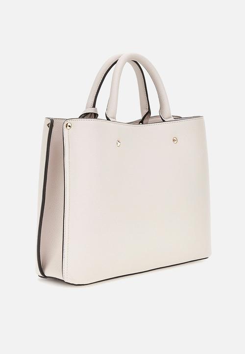 GUESS - Meridian Girlfriend Satchel Bag - Ivory