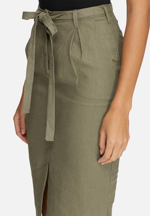 dailyfriday - Linen pleated skirt