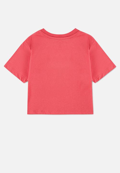 Converse - Cnvg S/S Dissected Ctp T-Shirt - Cherry Balm - Cherry Balm