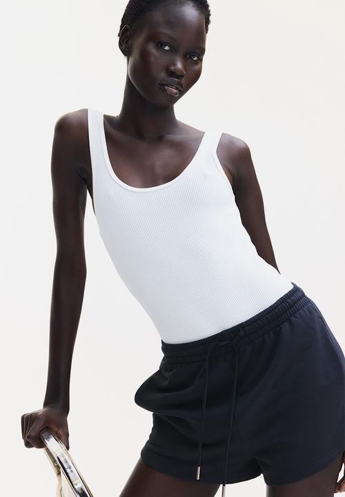H&M - Sweatshirt shorts - navy blue