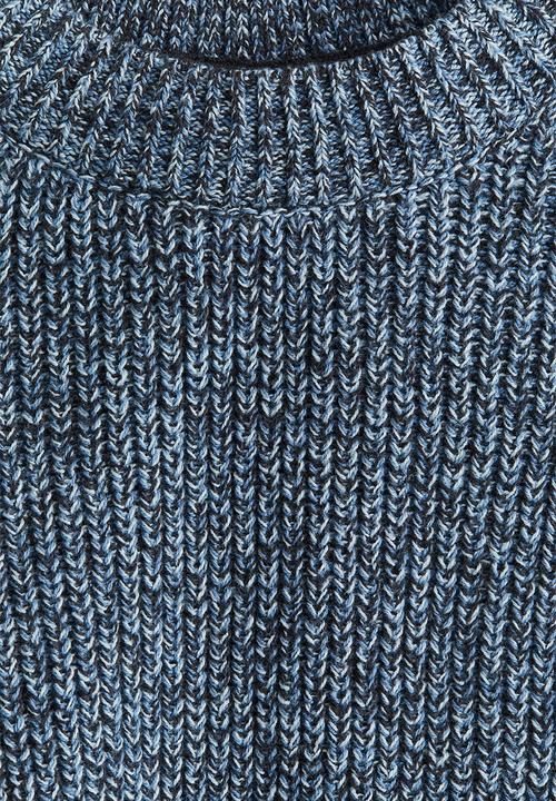 H&M - Rib-knit cotton jumper - dusty blue