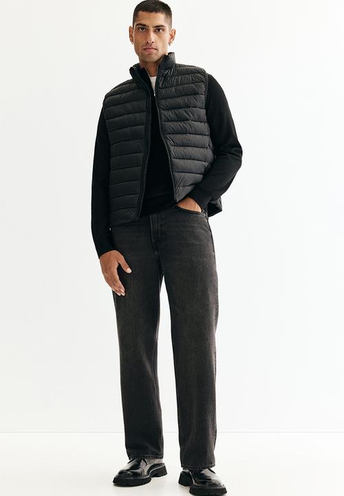 H&M - Slim fit water-repellent puffer gilet - black