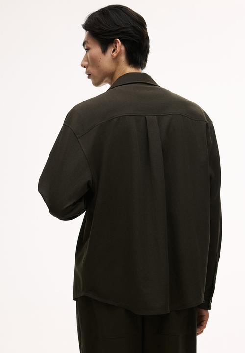 H&M - Loose fit shirt - dark khaki green