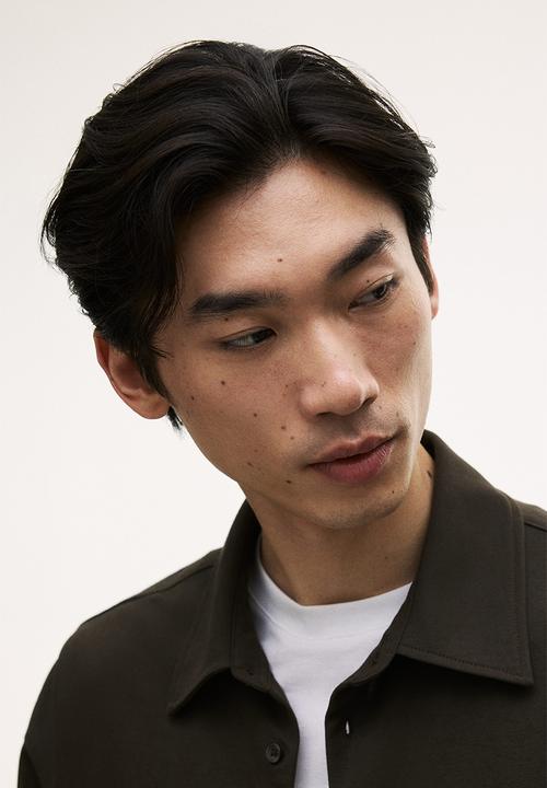 H&M - Loose fit shirt - dark khaki green