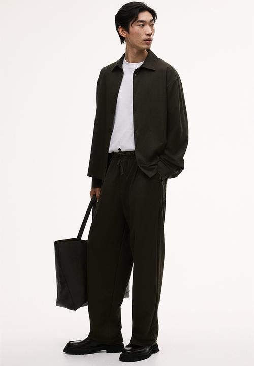 H&M - Loose fit shirt - dark khaki green
