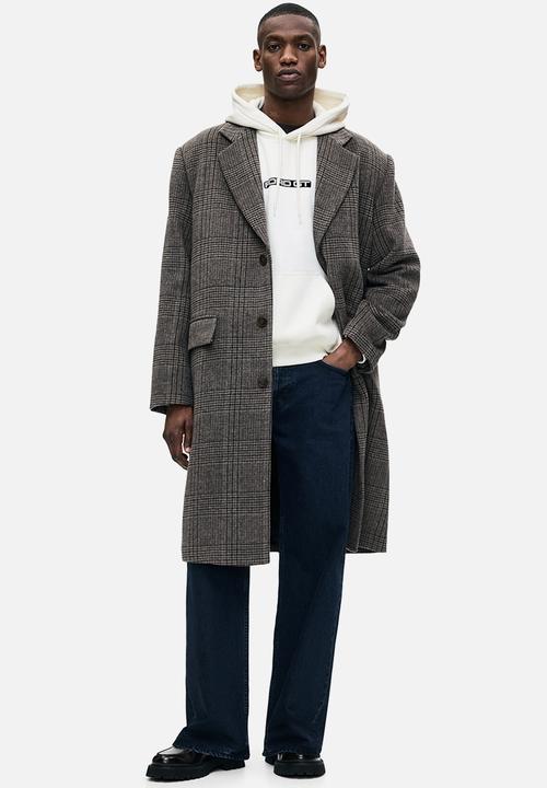 H&M - Loose fit printed hoodie - white/ford