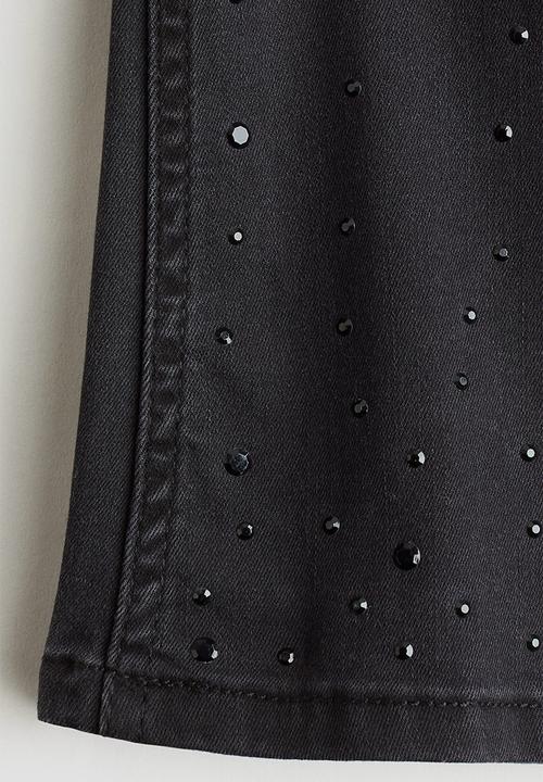 H&M - Embellished jeggings - washed black