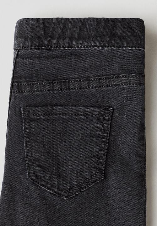 H&M - Embellished jeggings - washed black