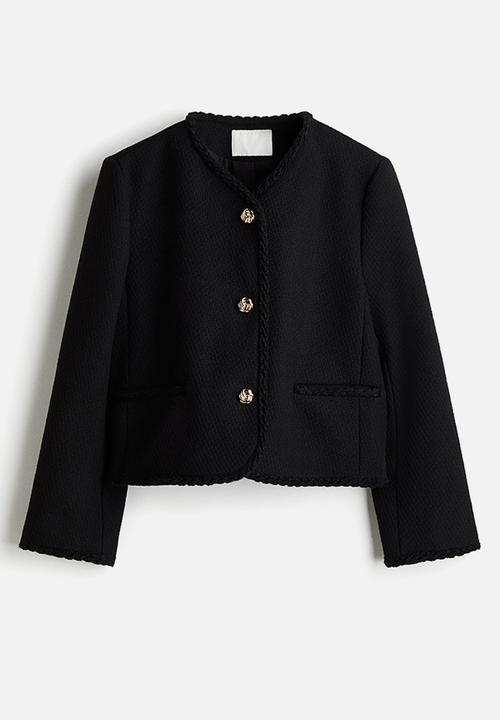 Boucle jacket - black - 1293054003