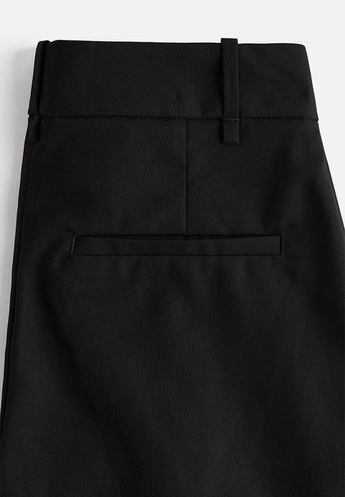 H&M - Wide tailored trousers - black