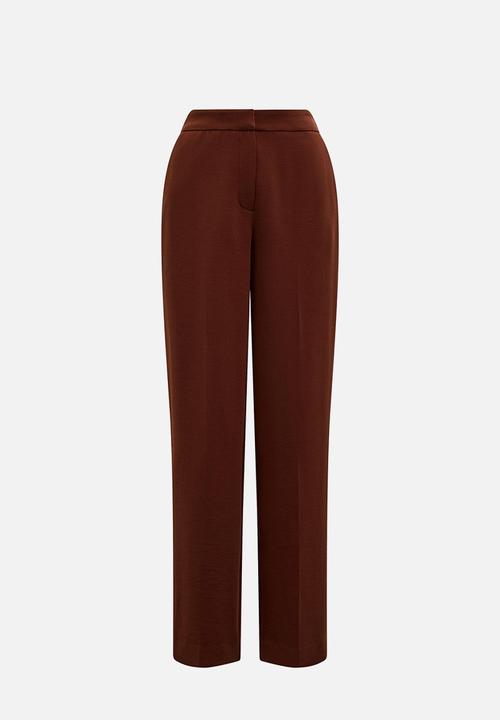 Forever New - Dani straight leg pants in - burgundy