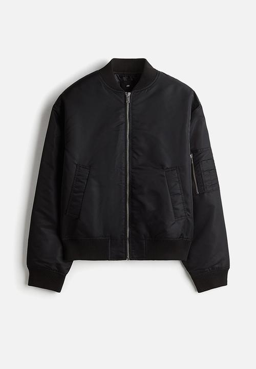 H&M - Nylon bomber jacket - black