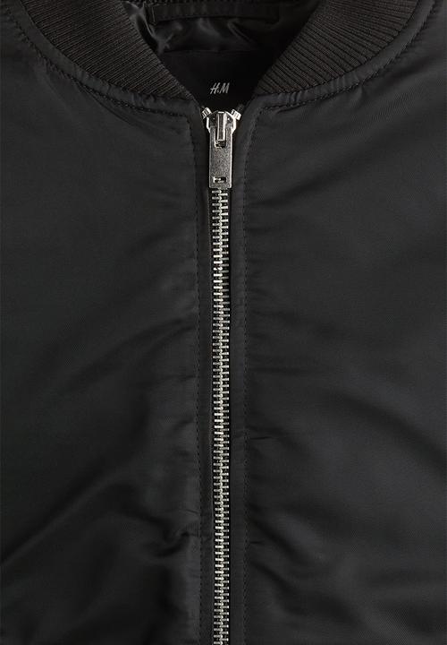 H&M - Nylon bomber jacket - black
