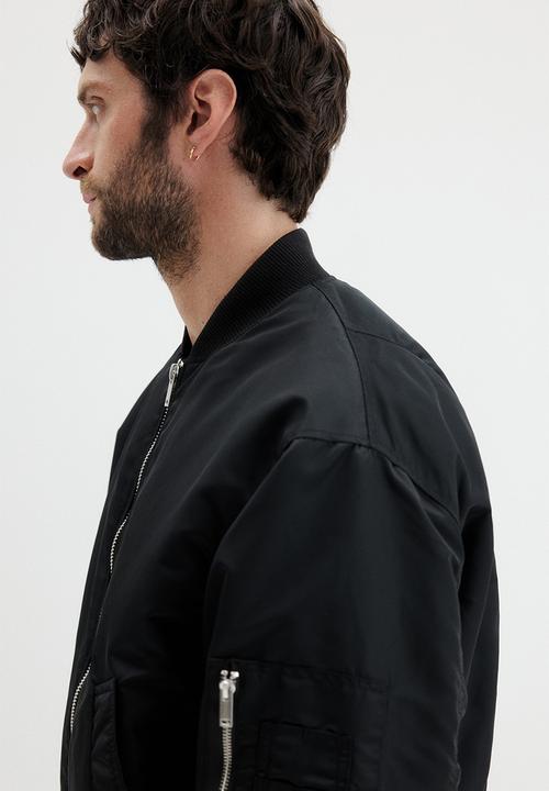 H&M - Nylon bomber jacket - black