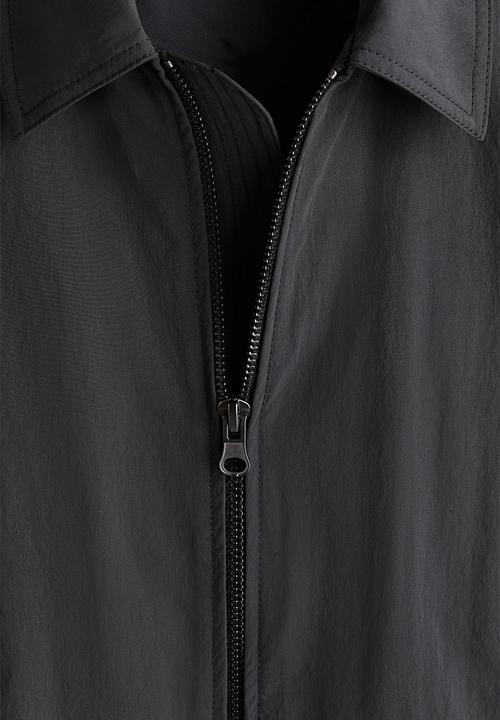 H&M - Collared bomber jacket - dark grey