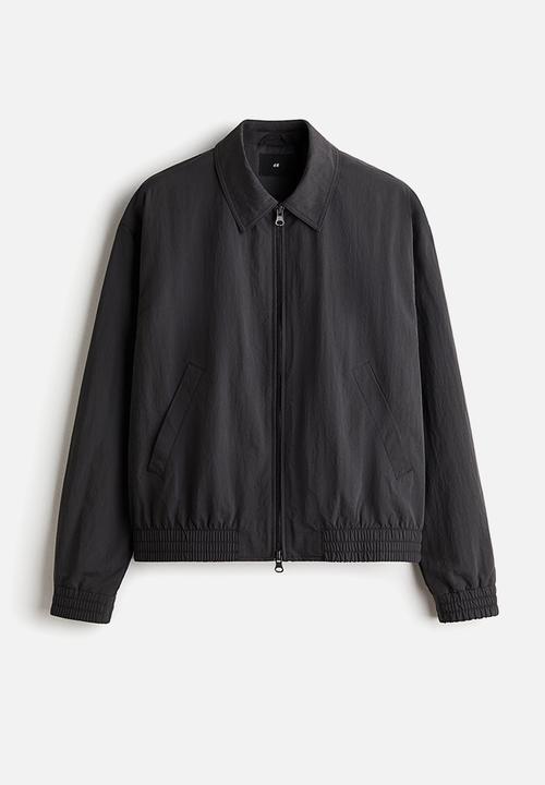 H&M - Collared bomber jacket - dark grey