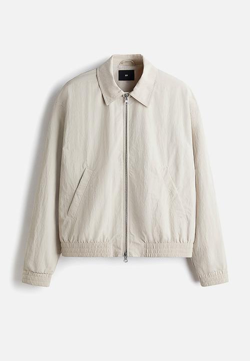 H&M - Collared bomber jacket - beige