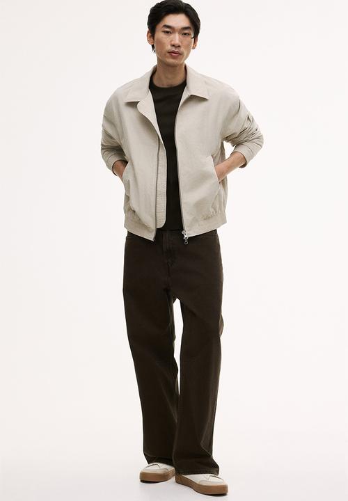 H&M - Collared bomber jacket - beige