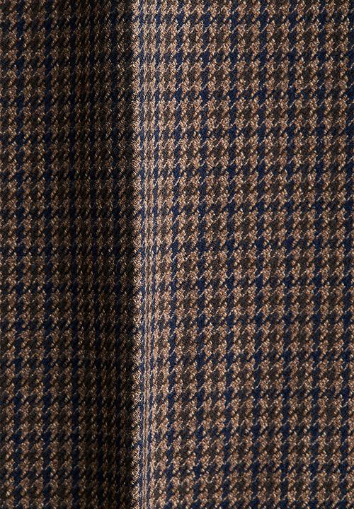 H&M - Bootcut trousers - dark beige/dogtooth pattern