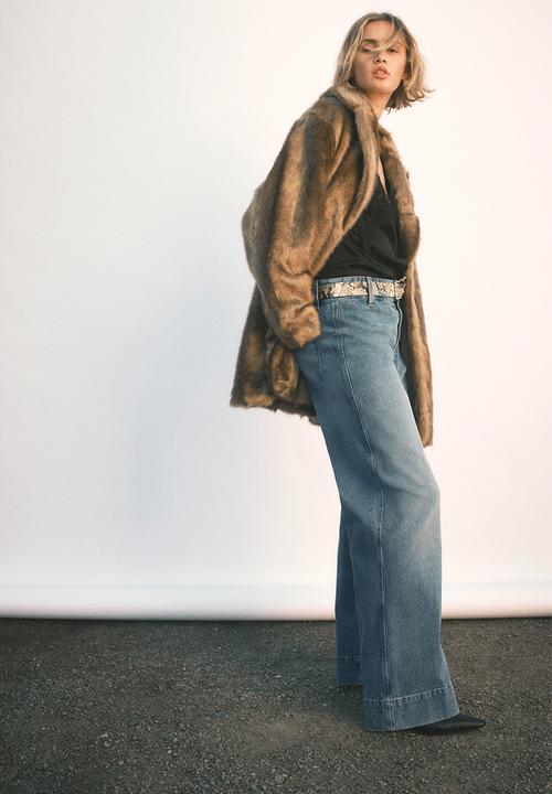 H&M - Wide high jeans - denim blue