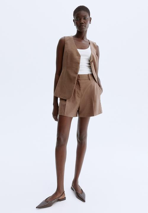 H&M - V-neck waistcoat - brown